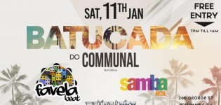 Batucada do Communal com Favela Beat, Samba Aussie & DJ Felipe L