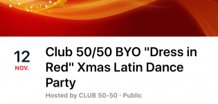 Club 50/50 BYO Dress in Red Xmas Party