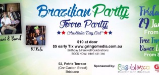  ***BRAZILIAN PARTY*** Australia Day Out - FORRO` PARTY!